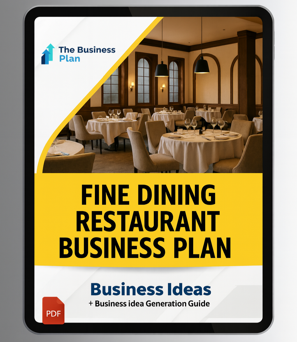 Fine Dining Restaurant Buisness Plan