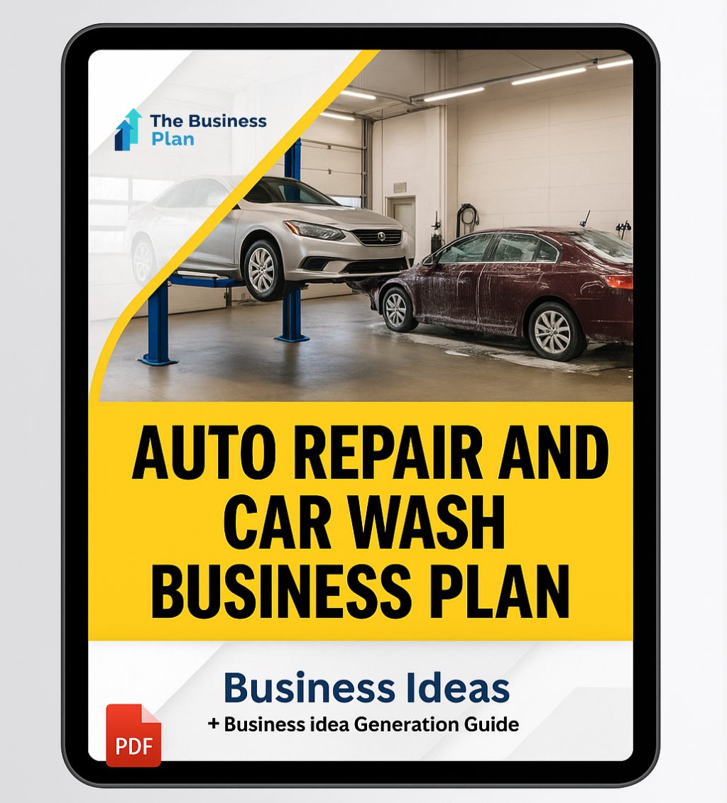 Auto Repair and Car Wash Buisness Plan