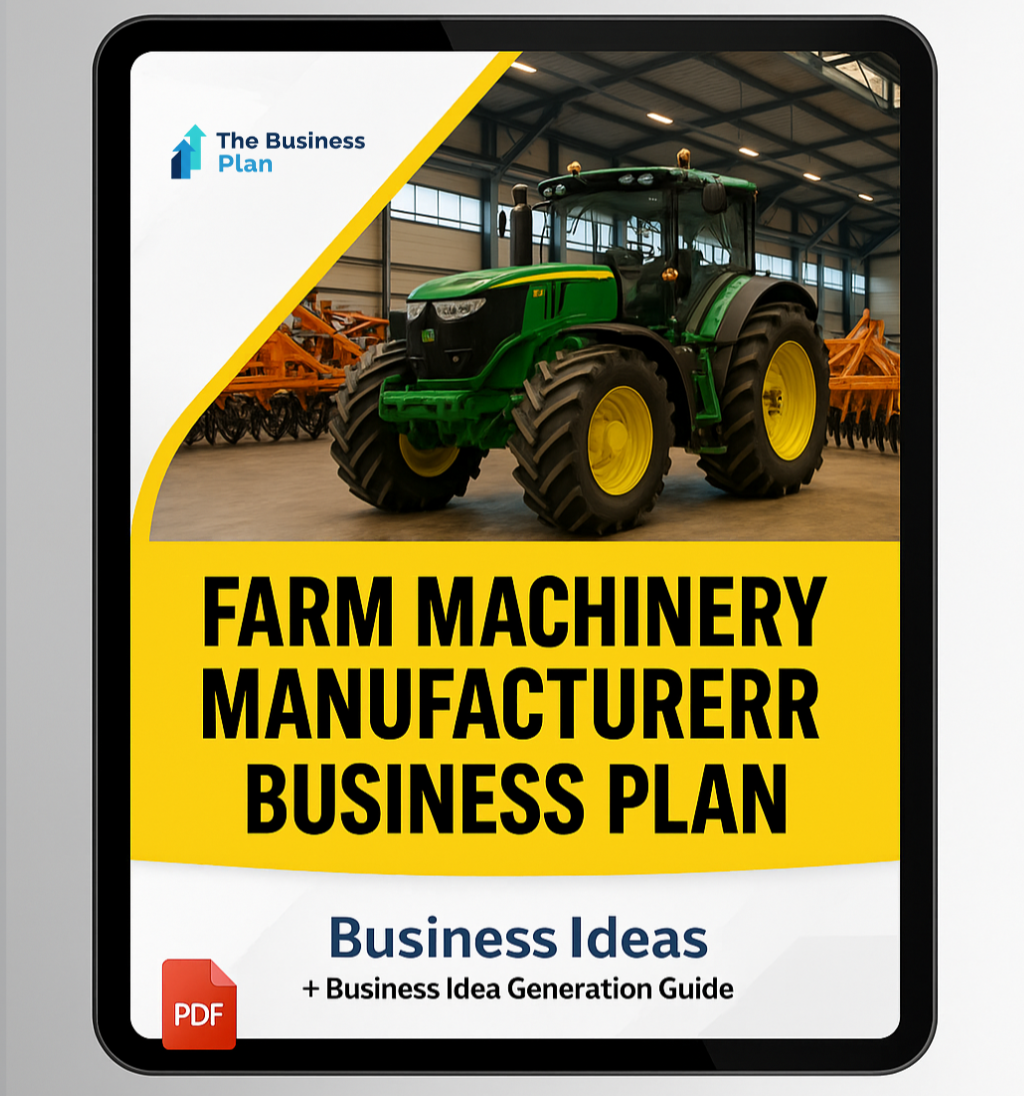 Farm Machinery Manufacturer Buisness Plan